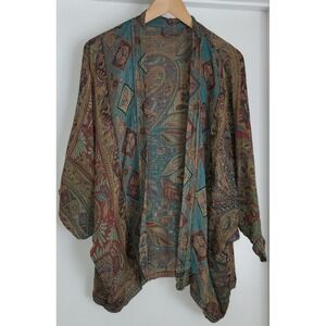Craft Resource Center Kimono‎ Casual Multi-Color Modal Paisley Sustainable